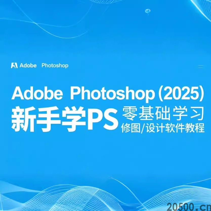 AdobePhotoshop 2025 零基础学习 新手学 PS 修图 / 设计软件教程